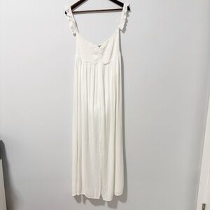 Magnolia Boutique Maxi Sundress Womens Size Medium White Flowy Casual Dainty